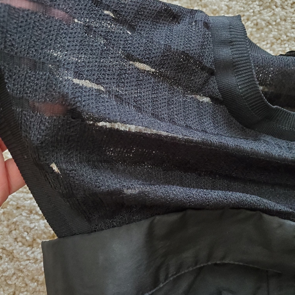 ASOS Black Peplum Top XS Amy Lynn - Picture 3 of 4